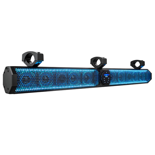 DS18 37" Marine Amplified Sound Bar w/Bluetooth 1200W w/10 Speaker System  RGB LED [SB37BTXRGB]