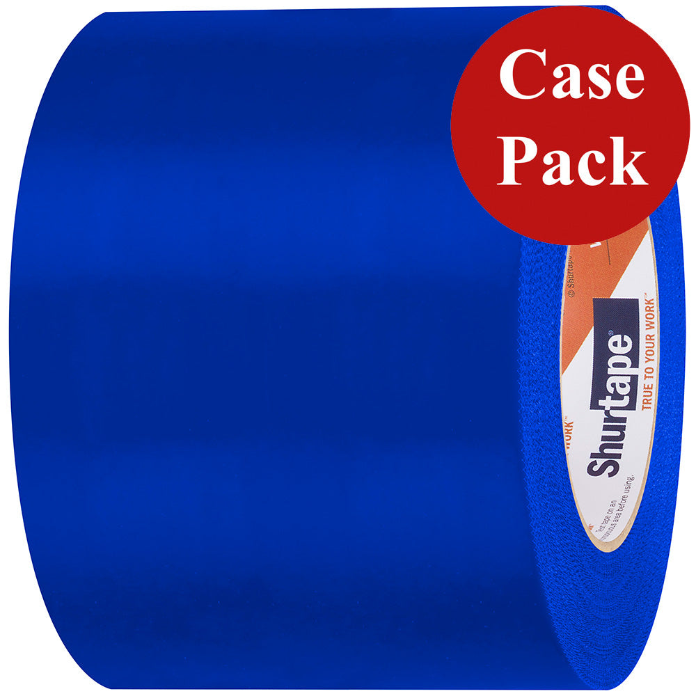 Shurtape UV-Resistant Marine Heat Shrink Tape - 96MM x 55M Roll - Serrated Edge Blue *Case of 12 Rolls* [105743C]