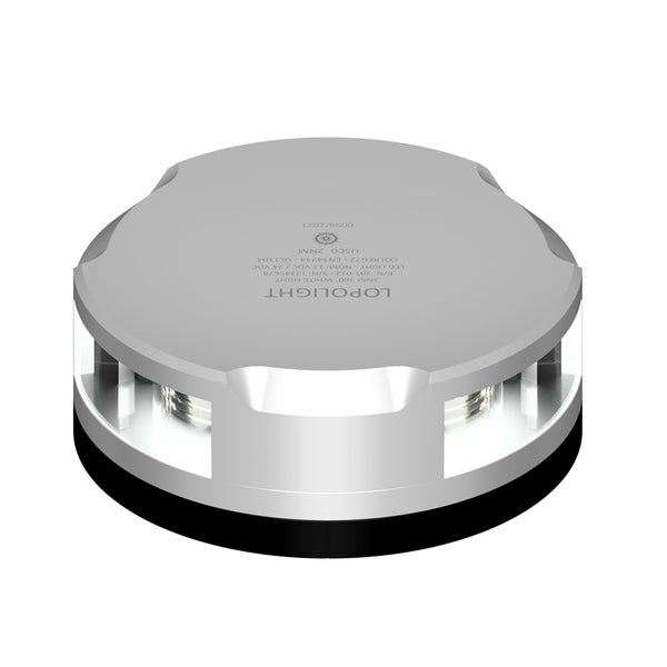 Lopolight 360-Degree Anchor Light - 2nm - Silver Housing w/FB Base - 2.5M Cable [201-012-FB 2.5M]