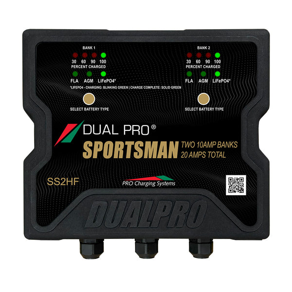 Dual Pro Sportsman Series HF Battery Charter - 20 Amp - 2 Bank [SS2HF]