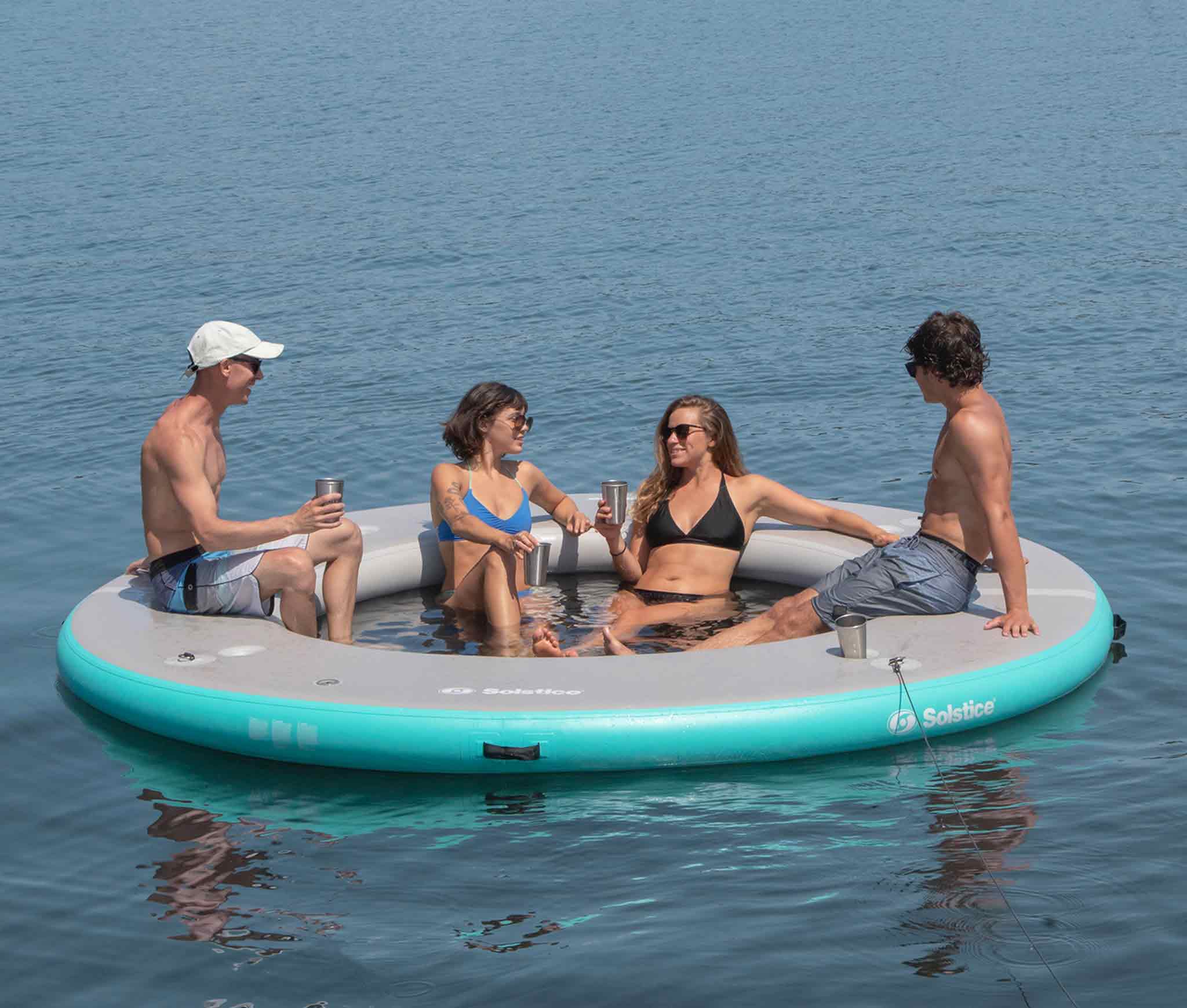 10' Inflatable Circular Mesh Dock