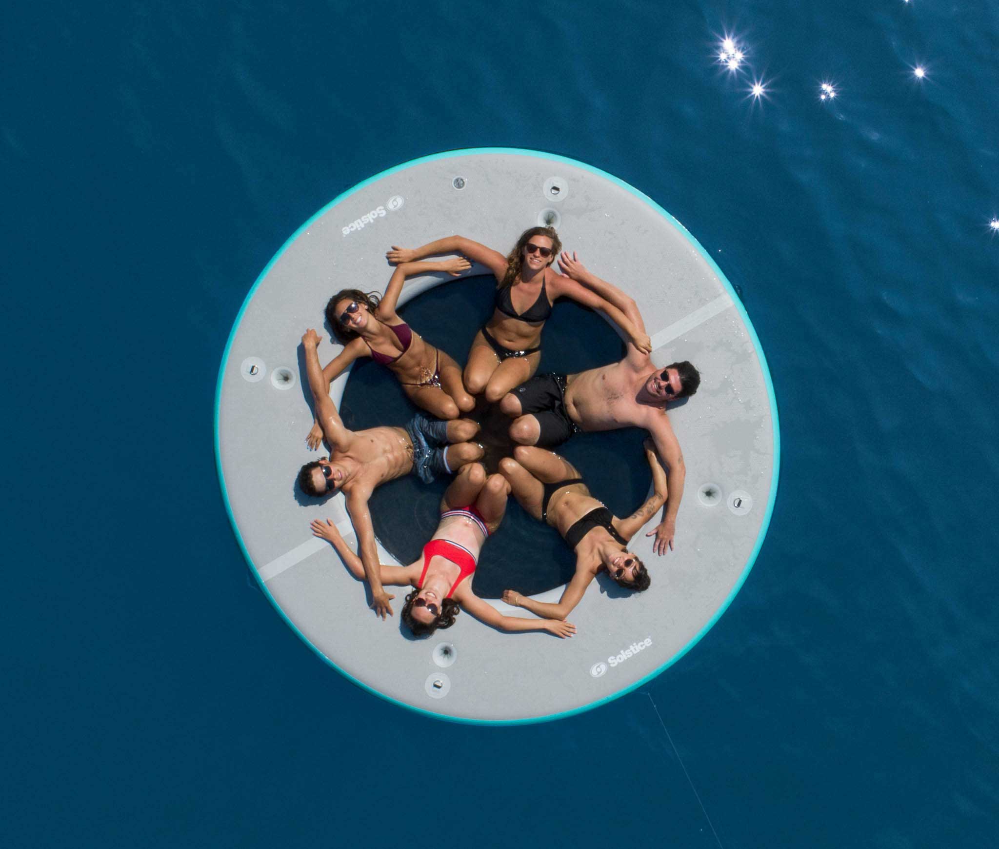 10' Inflatable Circular Mesh Dock