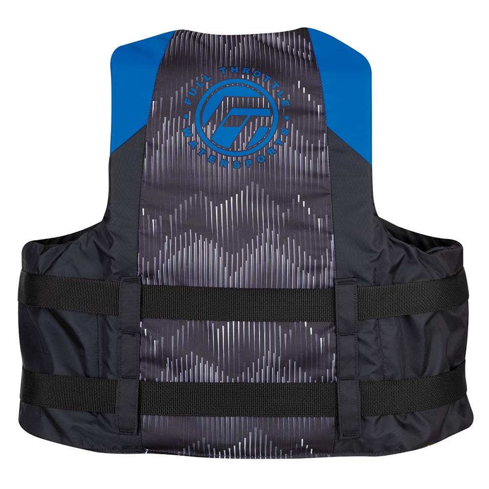 Full Throttle Adult Nylon Life Jacket - Blue/Black - Small [112200-500-030-22]