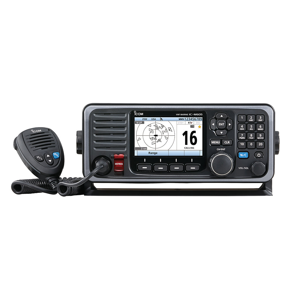 Icom M605 Fixed Mount 25W VHF w/Color Display  AIS [M605 41]