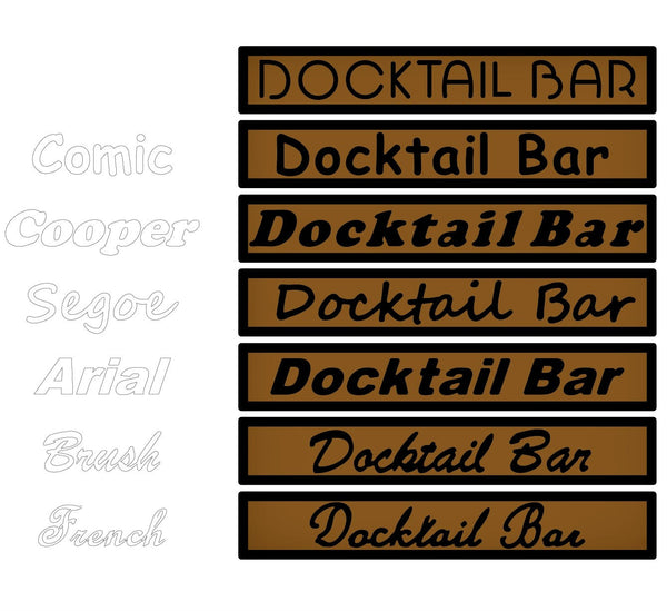 Custom Boat Names - Add Your Boat Name to SeaDek Kits - Choose Font & Letter Style