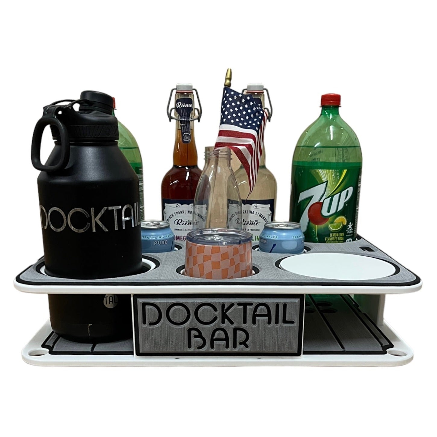 Docktail Boat Table Caddy and Storage Accessory - Choose Your Mount & Color