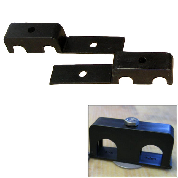 Weld Mount Double Poly Clamp f/1/4" x 20 Studs - 1/2" OD - Requires 1.5" Stud - Qty. 25