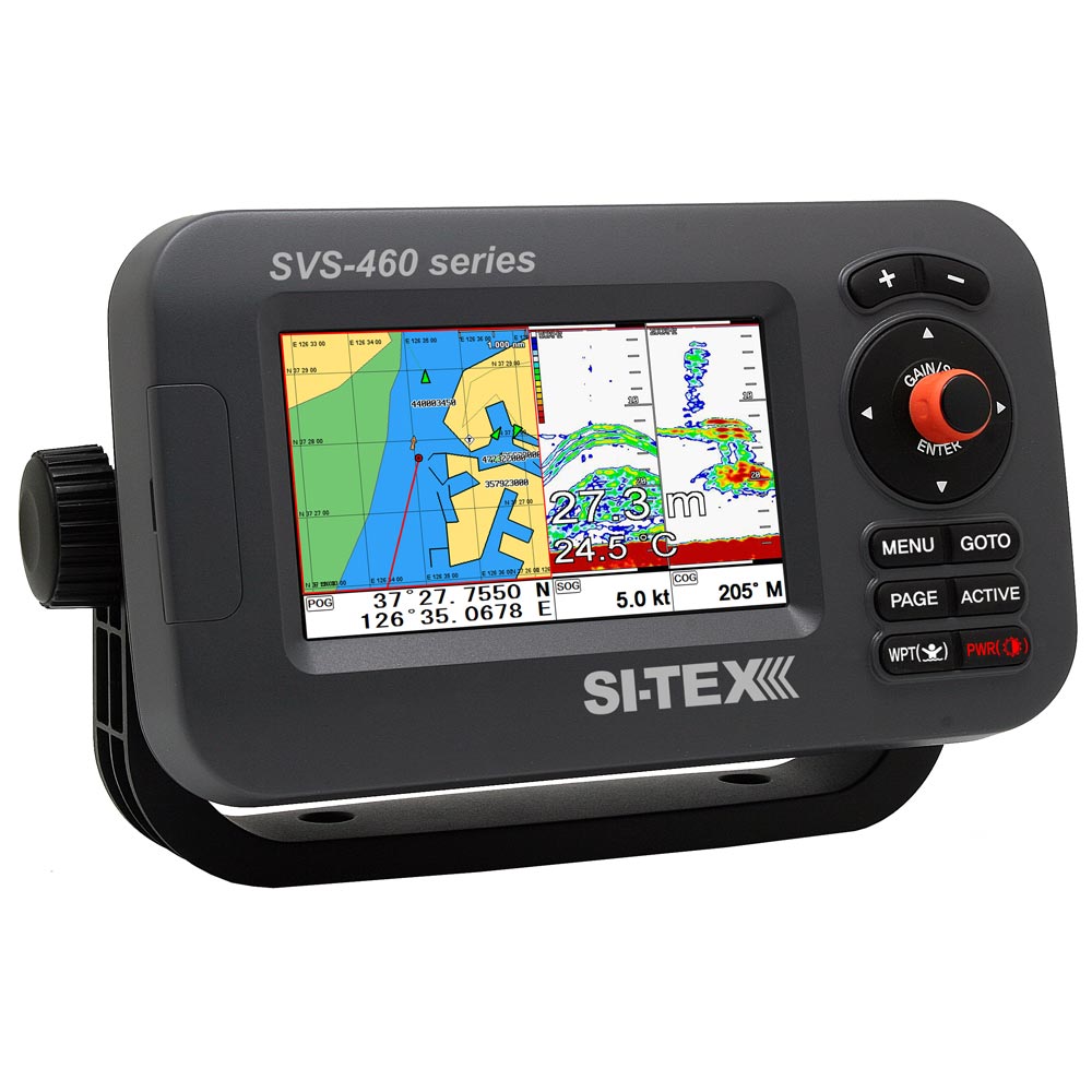 SI-TEX SVS-460CE Chartplotter - 4.3" Color Screen w/Internal  External GPS Antennas  Navionics+ Flexible Coverage [SVS-460CE]