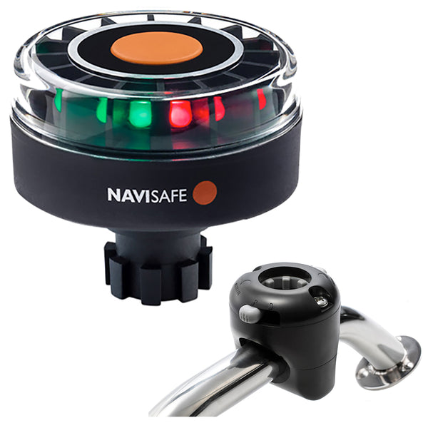 Navisafe Navilight Tricolor 2NM w/Navibolt Base  Rail Mount - Black