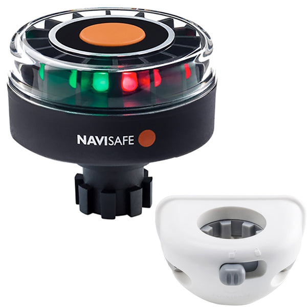 Navisafe Navilight Tricolor 2NM w/Navibolt Base  Vertical Mount - White