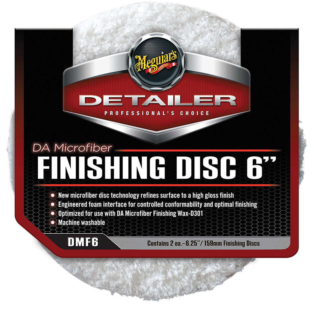 Meguiars DA Microfiber Finishing Disc - 6" - 2-Pack