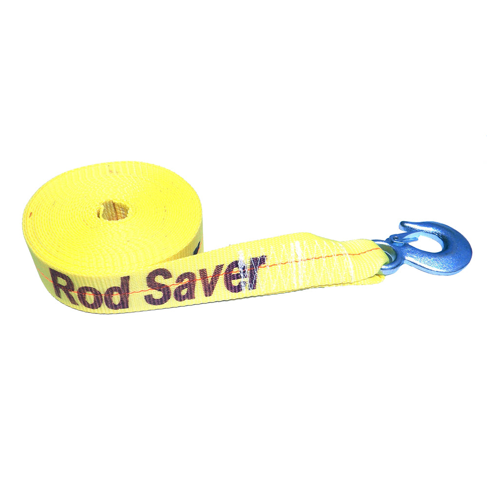 Rod Saver Heavy-Duty Winch Strap Replacement - Yellow - 2" x 25 [WSY25]