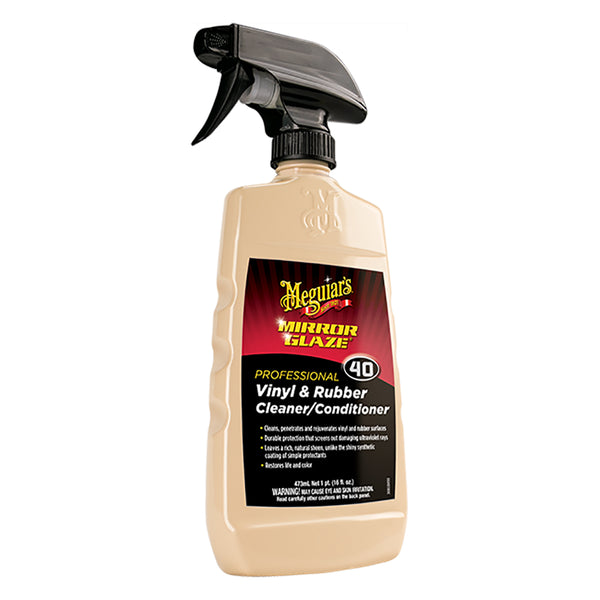 Meguiars M40 Mirror Glaze Vinyl  Rubber Cleaner  Conditioner - 16oz