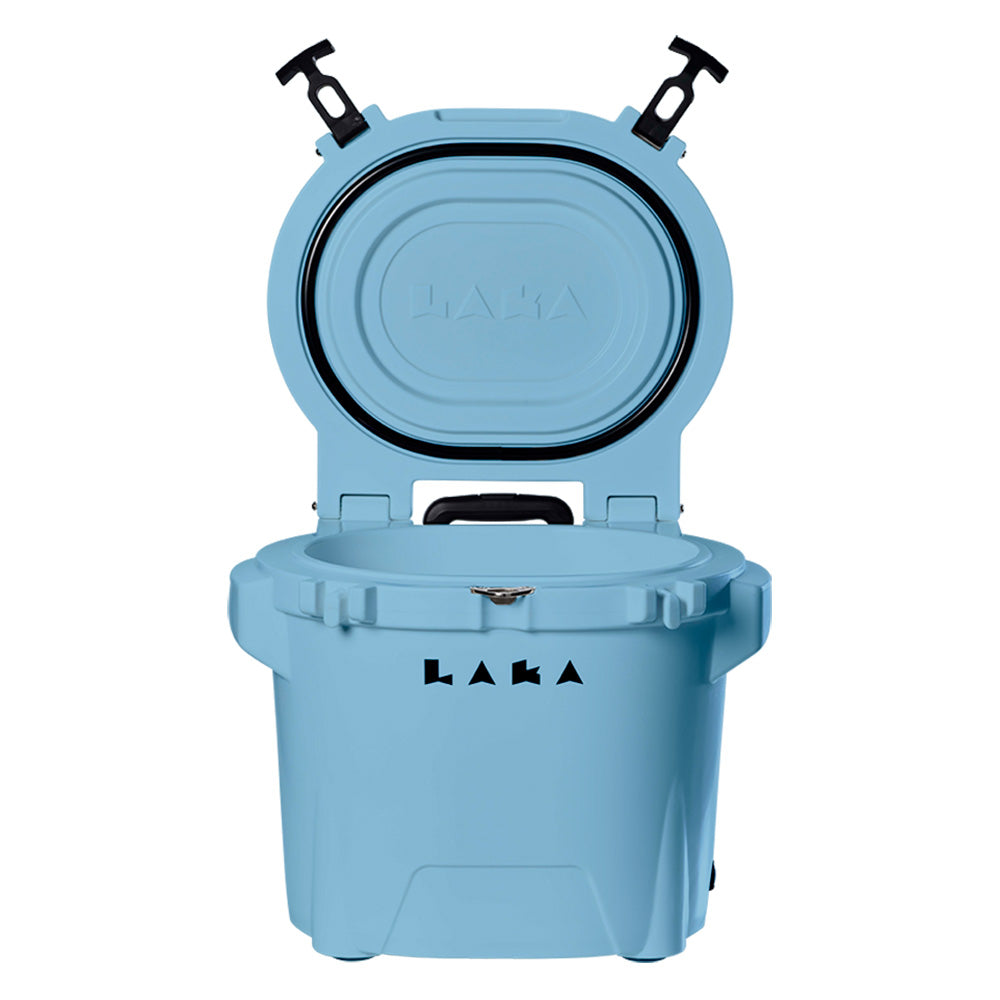 LAKA Coolers 30 Qt Cooler w/Telescoping Handle  Wheels - Blue