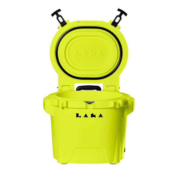 LAKA Coolers 30 Qt Cooler w/Telescoping Handle  Wheels - Yellow